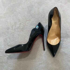 Christian Louboutin Black Patent Leather Heels